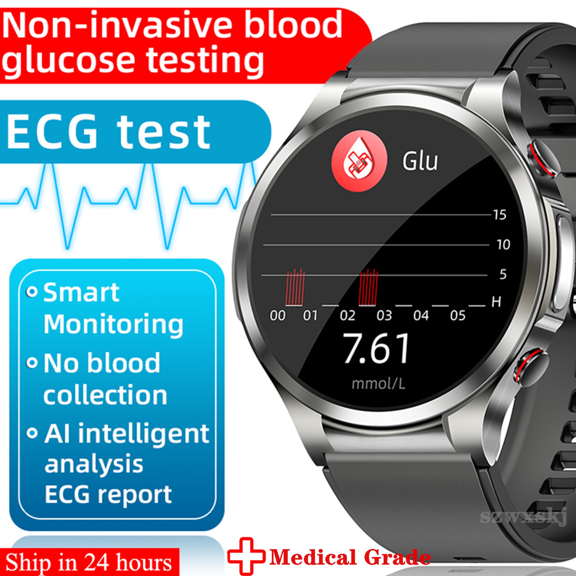 W11 Ʈ ġ 1.32 &HD ɹڼ ħ  ECG + PPG ü ɹڼ   ǰ ð